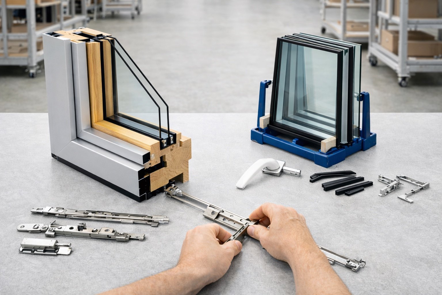 Components and materials - window hardware assembly